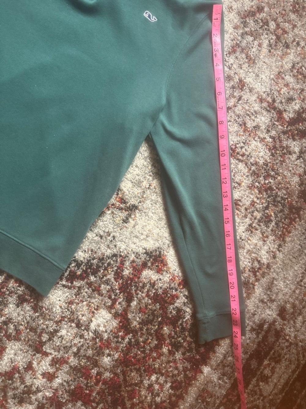 Vineyard Vines Boy's XL Forest Green Quarter-Zip Sweater - Picture 5 of 5